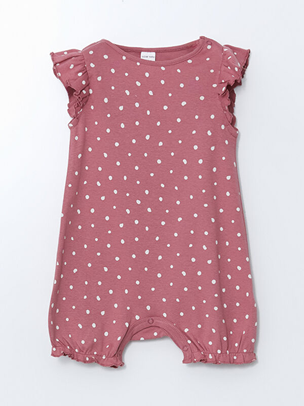 LCW baby Bisiklet Yaka Kız Bebek Ribana Tulum