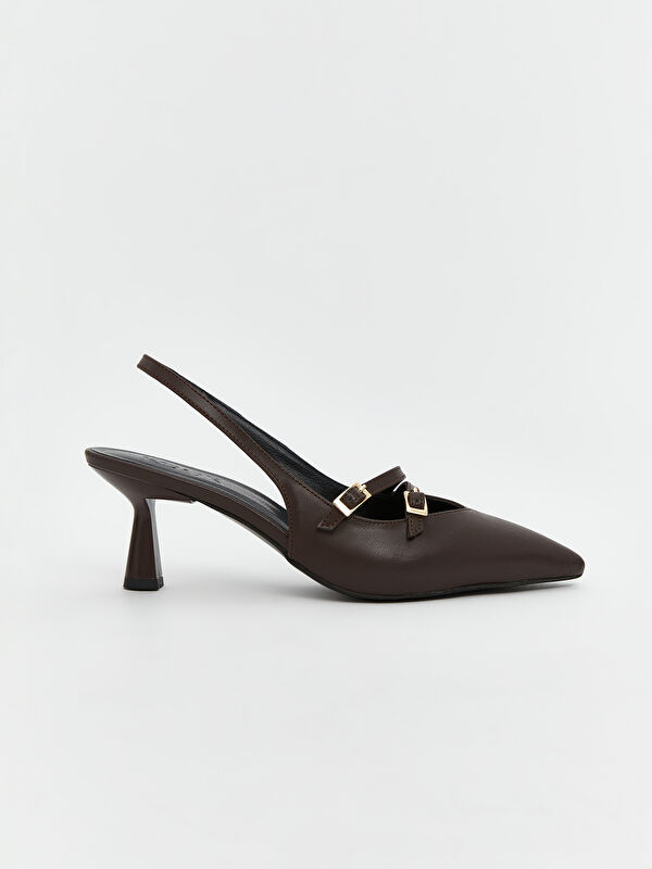 Lcw Steps Kahverengi Lcw Steps Sivri Burun Kadın Topuklu Ayakkabı