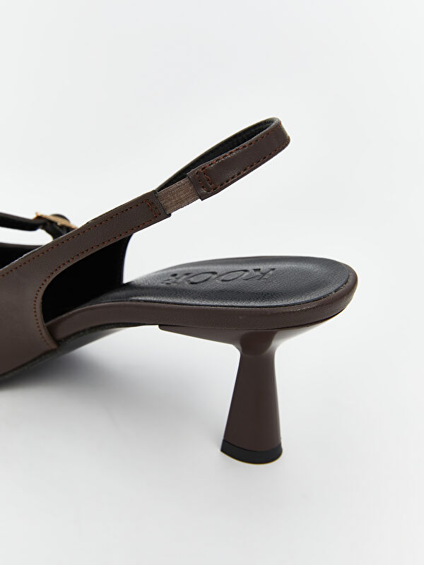 Lcw Steps Kahverengi Lcw Steps Sivri Burun Kadın Topuklu Ayakkabı