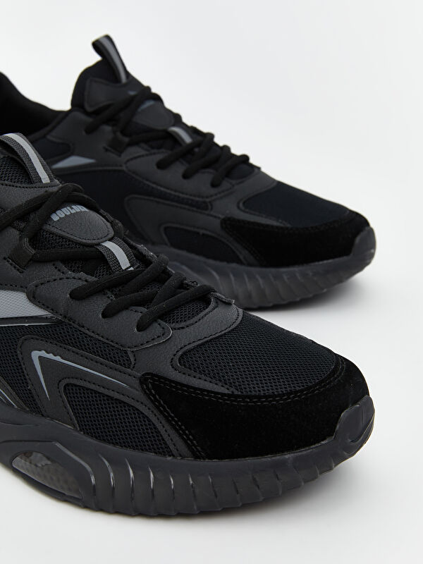 Bağcıklı File Detaylı Erkek Spor Ayakkabı - Görsel 4