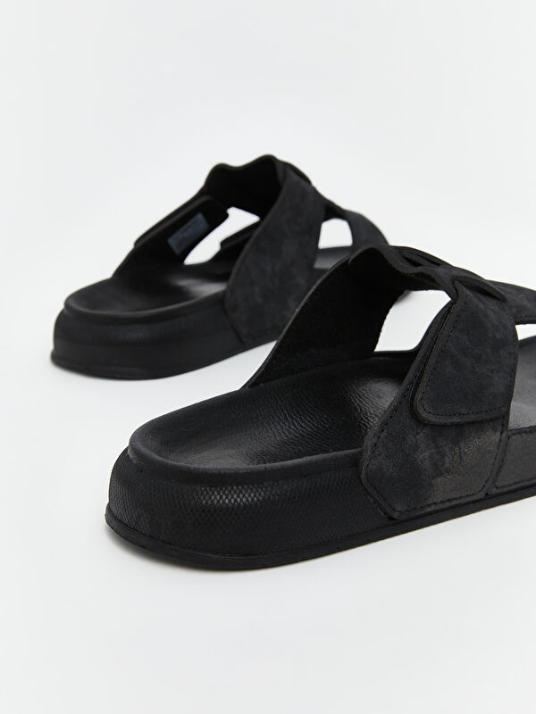 Süet Görünümlü Erkek Terlik - Görsel 6