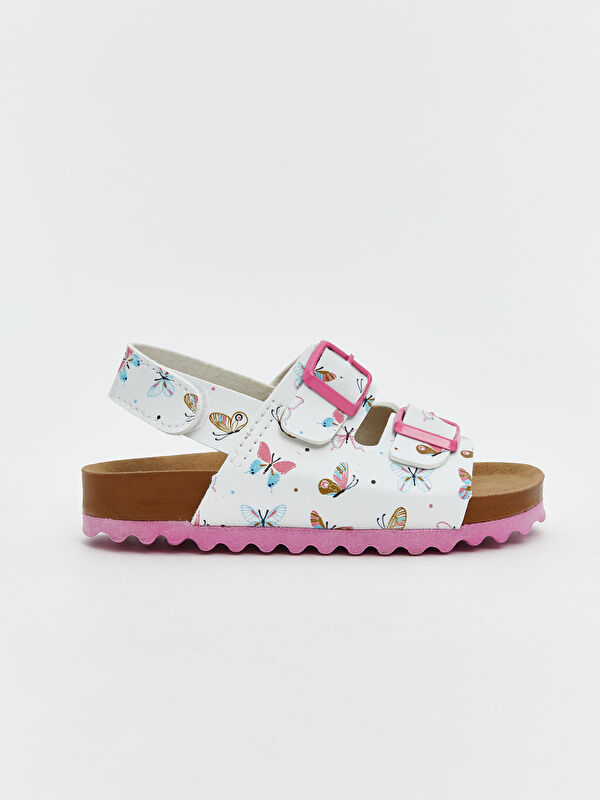 Baskılı Kız Bebek Sandalet - Görsel 3