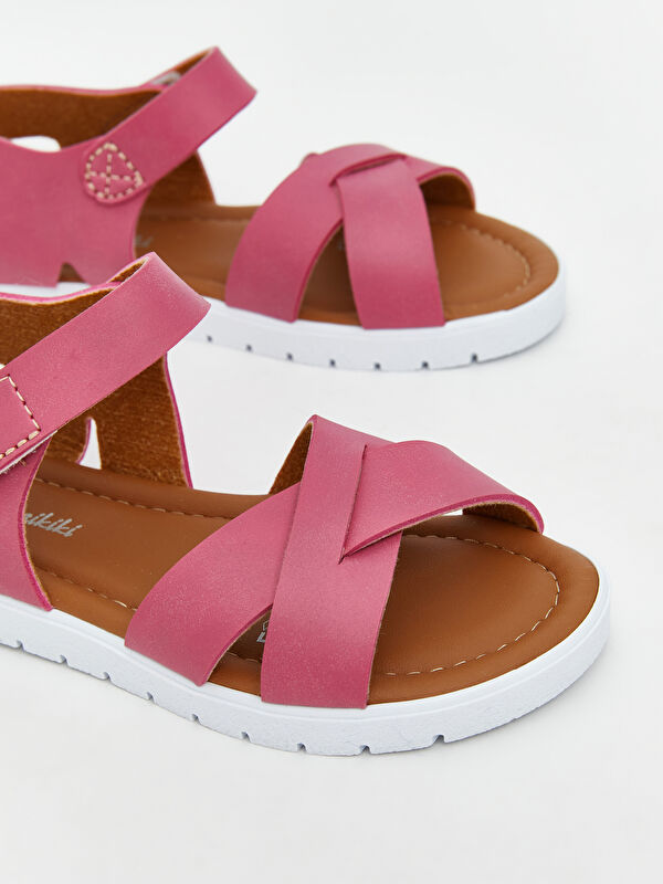 Cırt Cırtlı Kız Çocuk Sandalet - Görsel 4