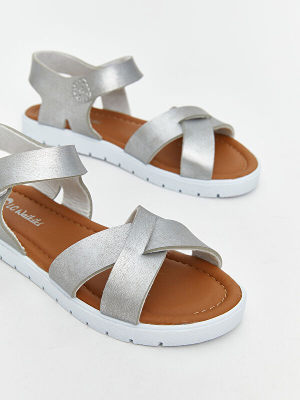 Cırt Cırtlı Kız Çocuk Sandalet - Görsel 4