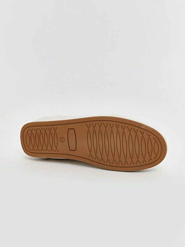 Lcw Steps Bordo Lcw Steps Deri Görünümlü Kadın Spor Ayakkabı