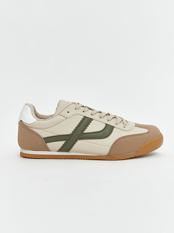 Renk Bloklu Bağcıklı Erkek Spor Ayakkabı - Görsel 3