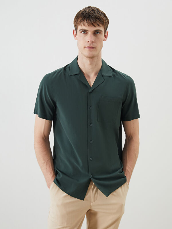 LCWAIKIKI Classic Regular Fit Modal Karışımlı Erkek Gömlek