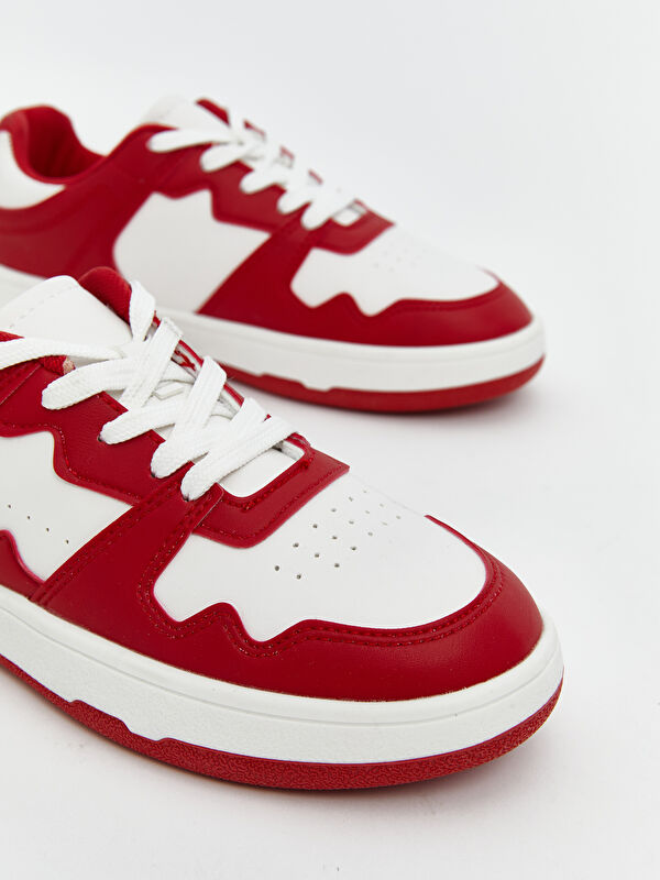 Lcw Steps Kırmızı Lcw Steps Bağcıklı Kadın Spor Ayakkabı