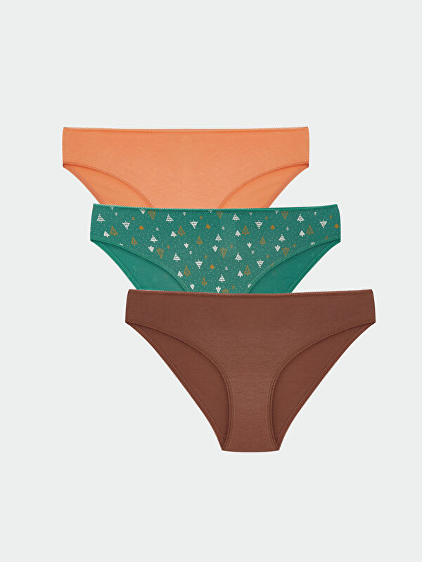 LCW DREAM Baskılı Bikini Külot 3'lü Paket