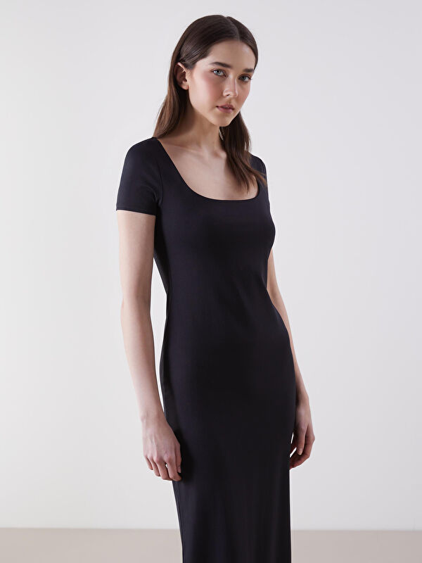 LCW Vision Kare Yaka Bodycon Elbise