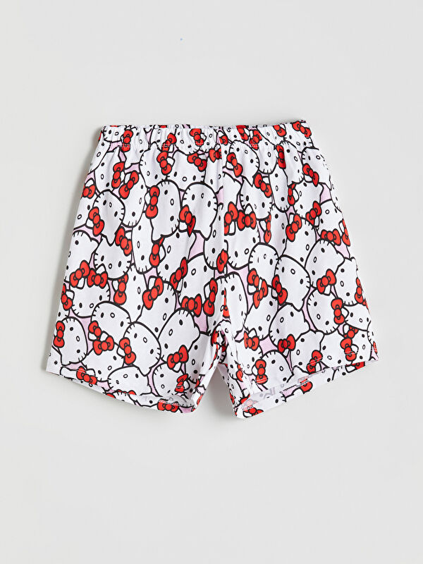 LCW Kids Hello Kitty Baskılı Kız Çocuk Pijama Şort