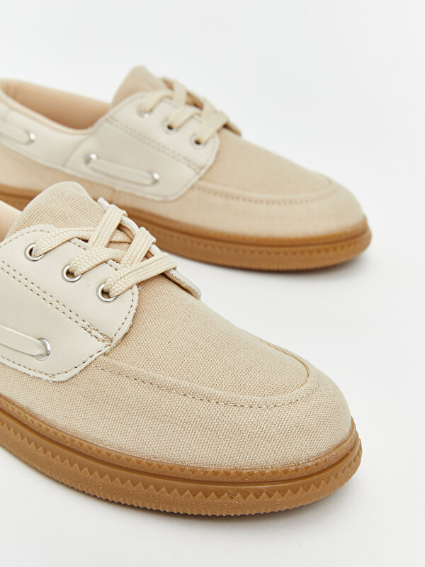 Lcw Steps Bej Lcw Steps Bağcıklı Erkek Çocuk Klasik Ayakkabı