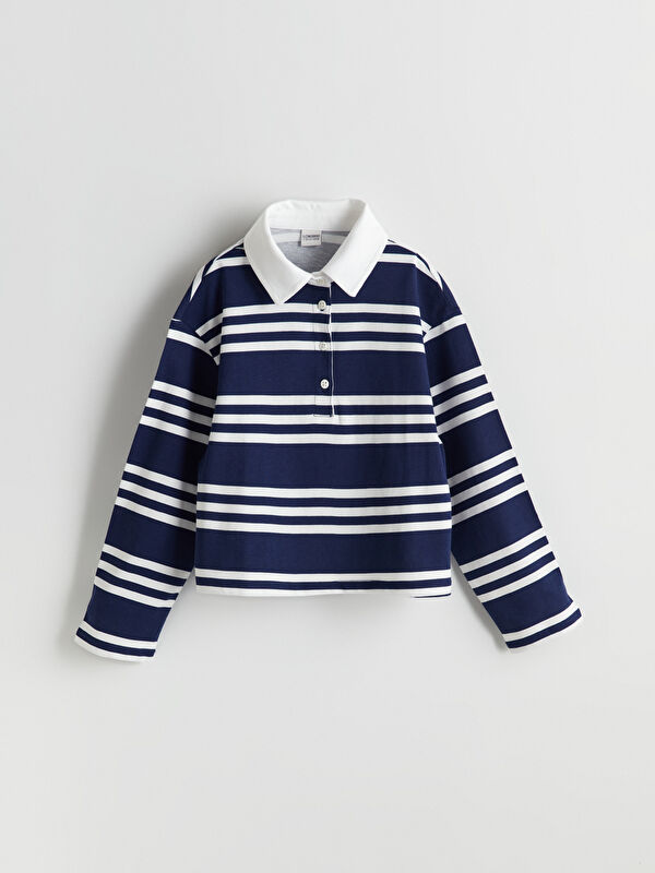 LCW Kids Polo Yaka Kız Çocuk Tişört