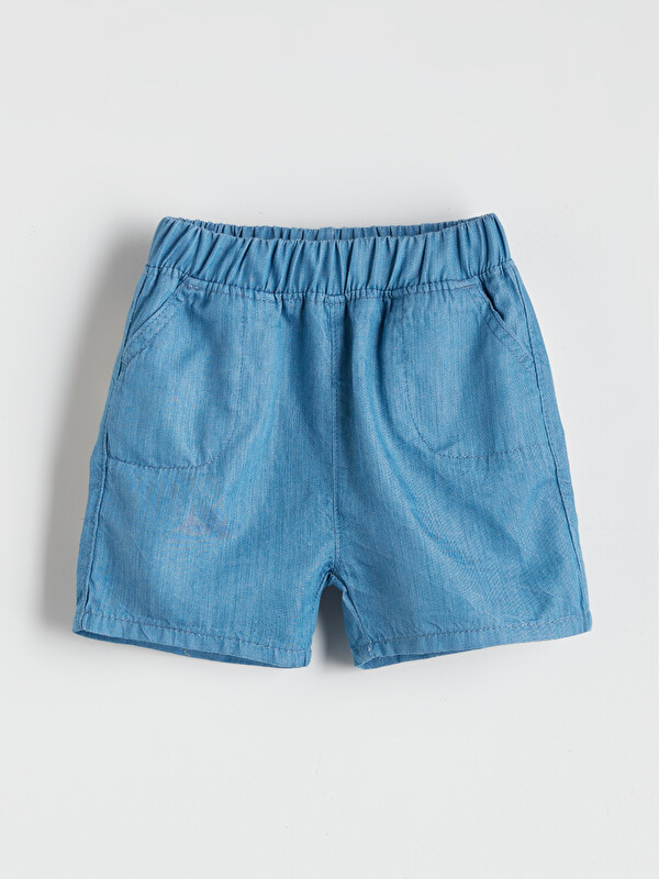 LCW baby Erkek Bebek Cepli Jean Şort