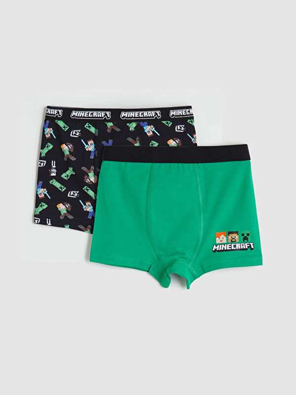 LCW Kids Minecraft Printed Boys' Boxer 2 Pack
