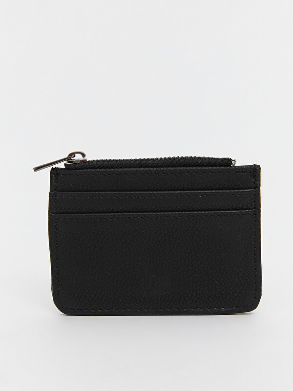 LCW ACCESSORIES Deri Görünümlü Fermuarlı Erkek Cüzdan