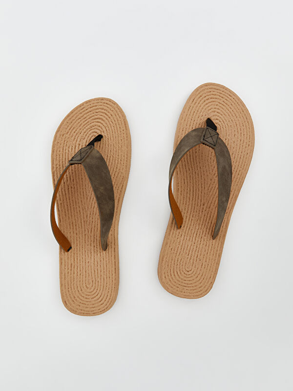 Lcw Steps Siyah Lcw Steps Süet Görünümlü Erkek Plaj Terliği