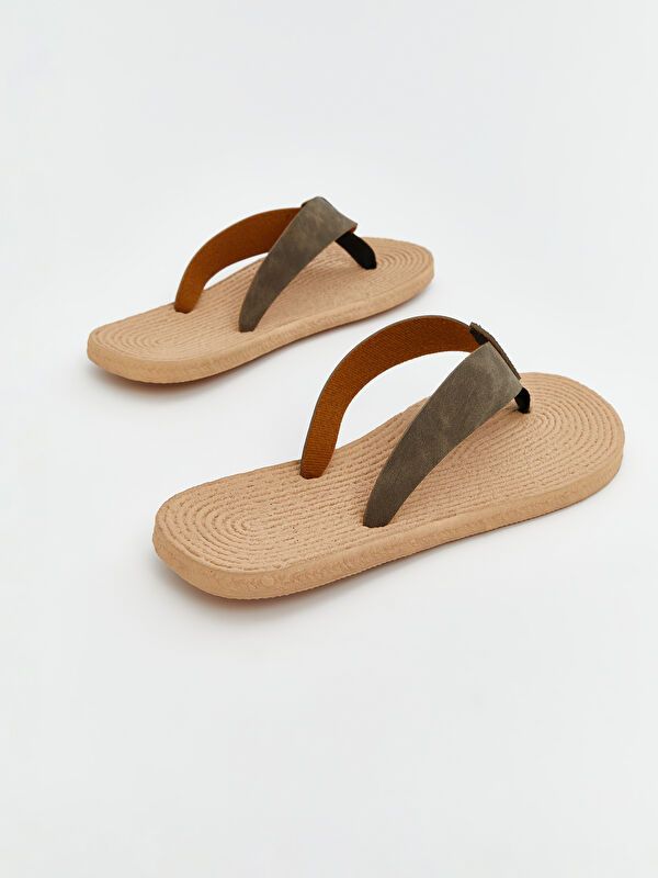 Lcw Steps Siyah Lcw Steps Süet Görünümlü Erkek Plaj Terliği