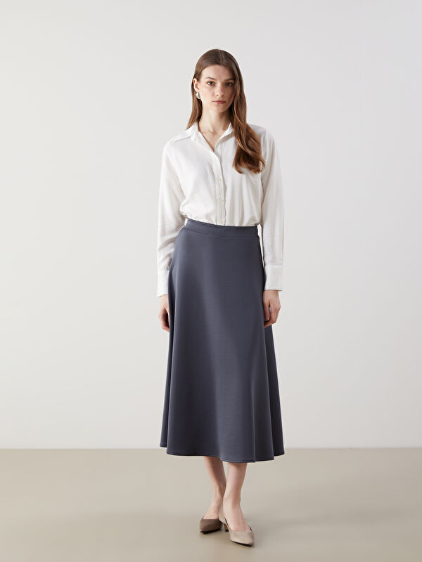 LCW Modest Beli Lastikli A Kesim Etek