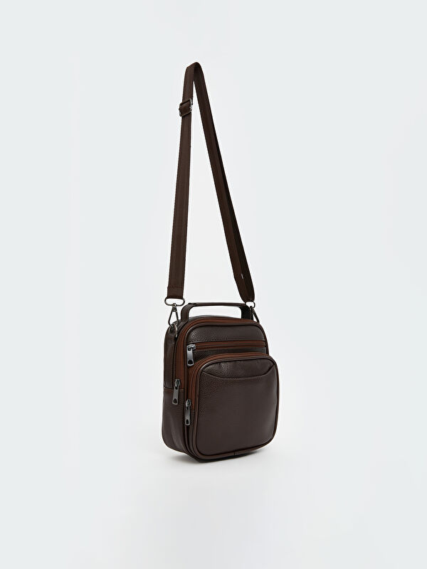 LCW ACCESSORIES Deri Görünümlü Erkek Omuz Çantası