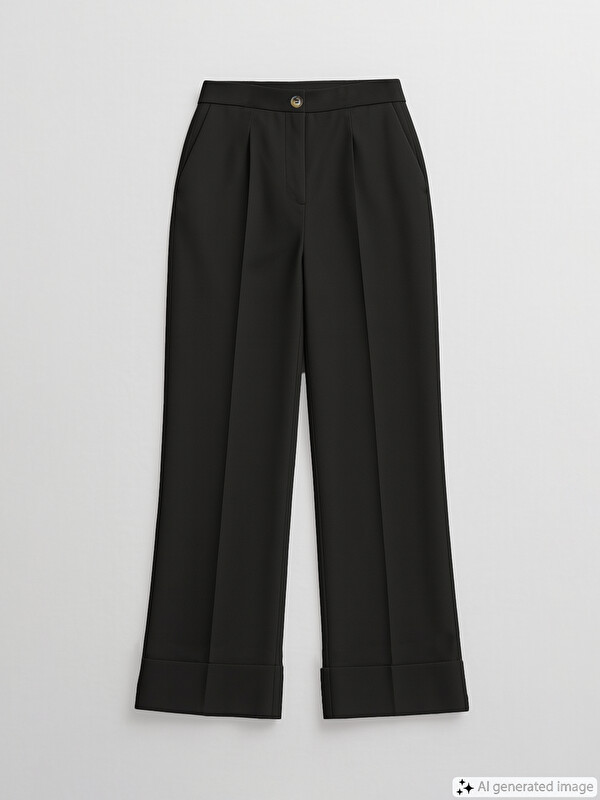 LCWAIKIKI Classic Regular Fit Wide Leg Women's Trousers