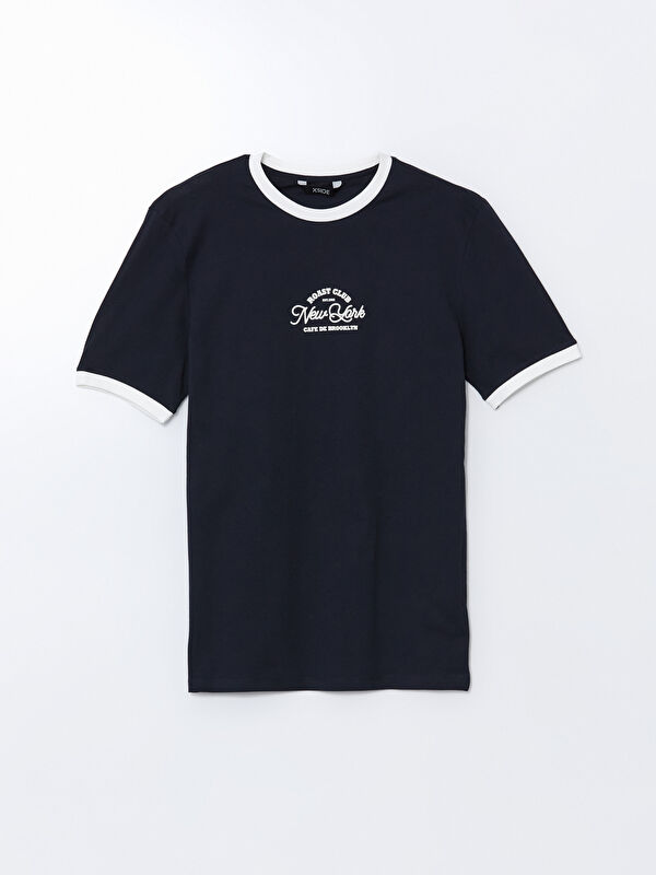 XSIDE Crew Neck Printed Jersey Men's T-Shirt -S5OH65Z8-YRV