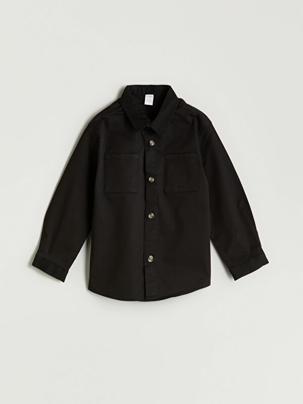 LCW Kids Basic Erkek Çocuk Gabardin Gömlek