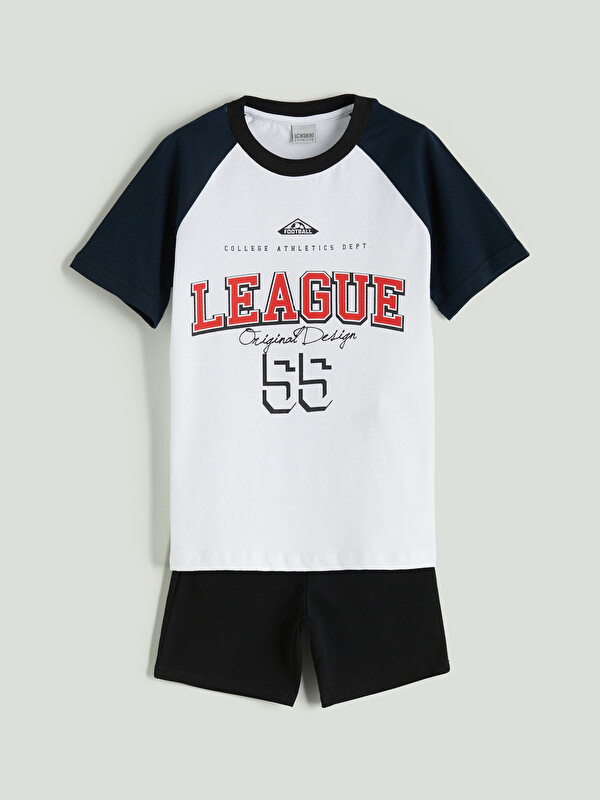 LCW Kids Crew Neck Boys' T-Shirt and Shorts