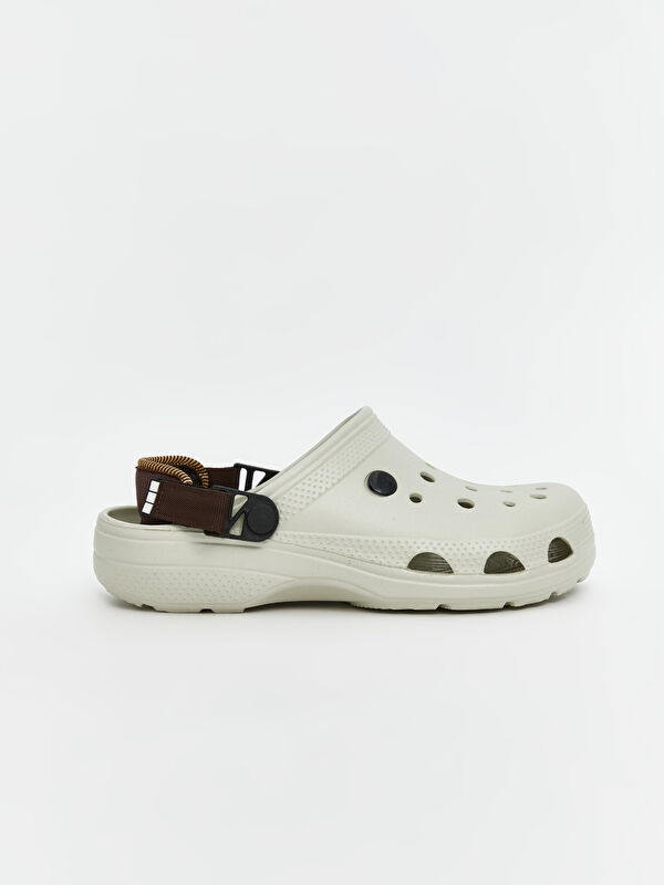 Lcw Steps Bej Lcw Steps Baskili Erkek Plaj Sandaleti