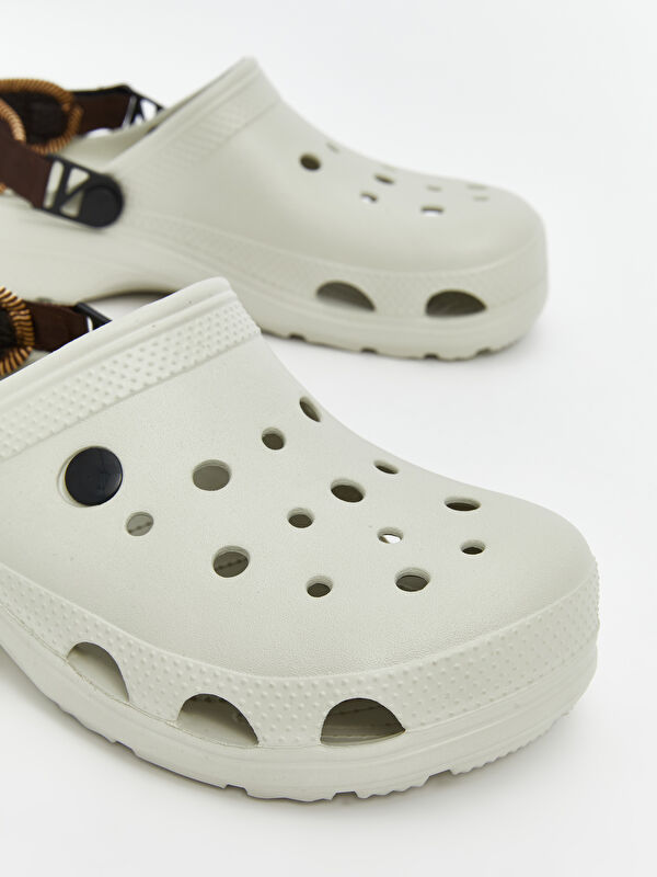 Lcw Steps Bej Lcw Steps Baskili Erkek Plaj Sandaleti