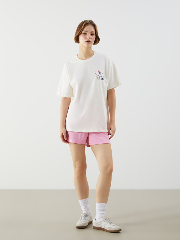 XSIDE Crew Neck Hello Kitty Printed Women's T-Shirt - S5OL00Z8-F0B