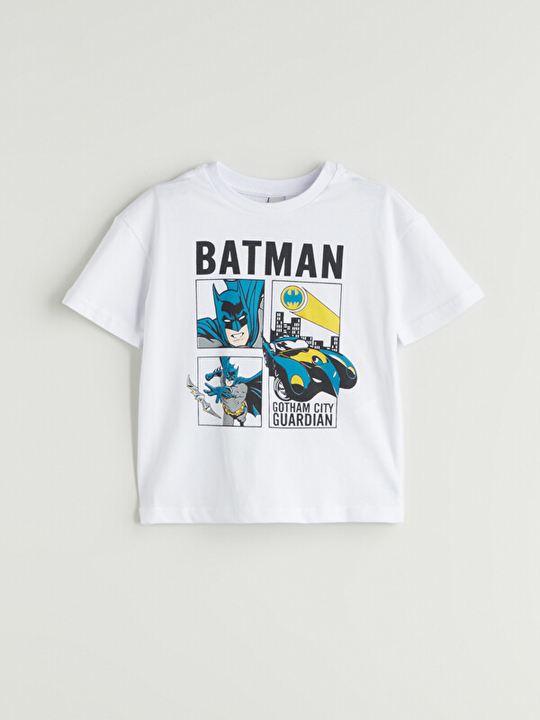 LCW Kids Crew Neck Batman Printed Boys' T-Shirt