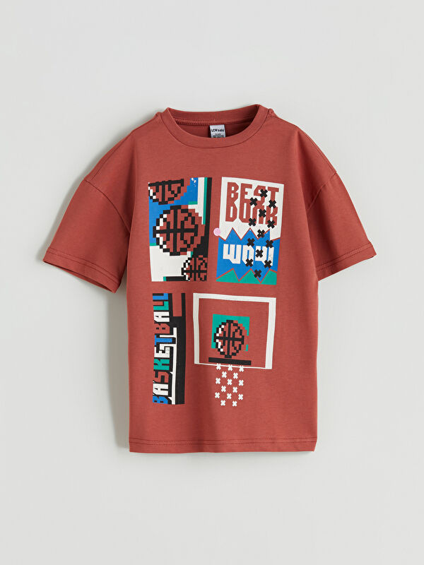 LCW Kids T-shirt Imprimé pour Garçons à Col Rond
