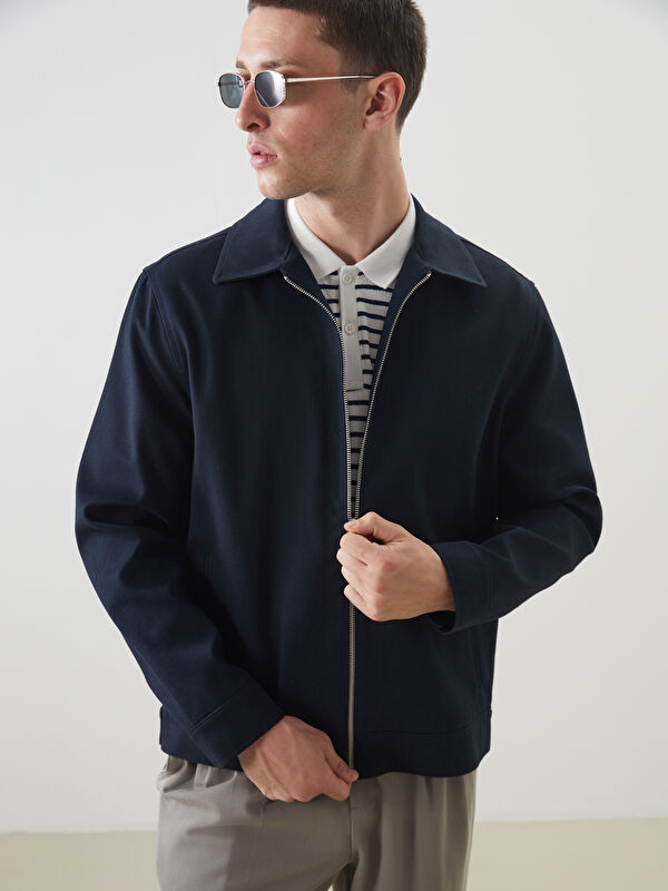 LCW Vision Relaxed Fit Collared Neck Men's Jacket
