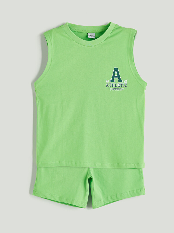 LCW Kids Crew Neck Boys' Vest and Shorts