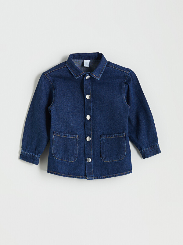 LCW baby Basic Erkek Bebek Jean Ceket