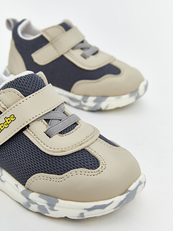 Bağcık ve Cırt Cırtlı Erkek Bebek Spor Ayakkabı - Görsel 4