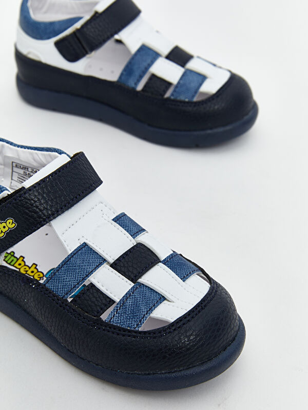 Ortopedik Taban Erkek Bebek Sandalet - Görsel 4