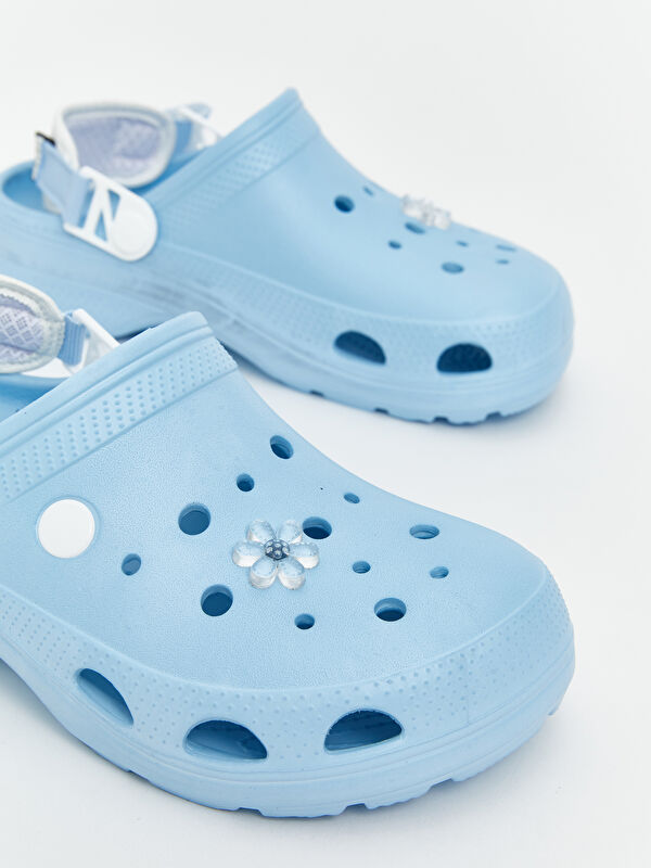 Çiçek Baskılı Kadın Plaj Sandaleti - Görsel 4