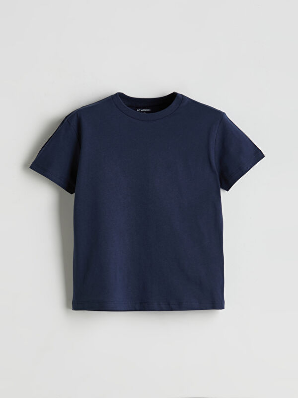 LCW Kids Bisiklet Yaka Basic Erkek Çocuk Tişört