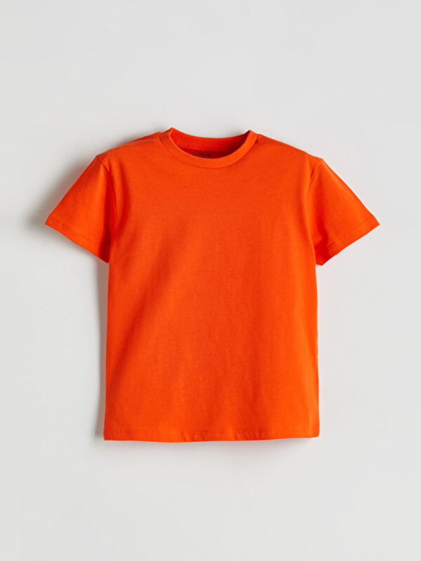 LCW Kids Bisiklet Yaka Basic Erkek Çocuk Tişört