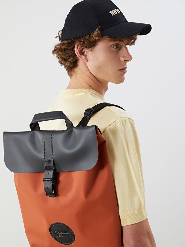 LCW ACCESSORIES Deri Görünümlü Erkek Sırt Çantası