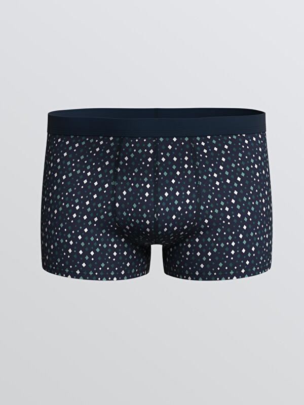 LC WAIKIKI Regular Fit Desenli Pamuklu Esnek Erkek Boxer