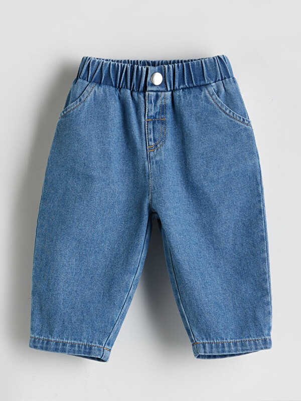 LCW baby Çıtçıt Kapamalı Erkek Bebek Jean Pantolon