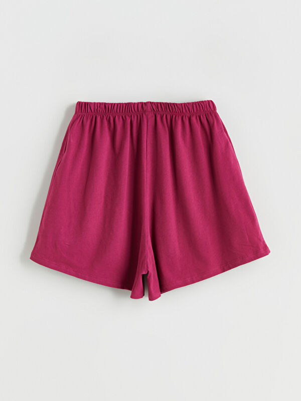 LCW Kids Beli Lastikli Kız Çocuk Pijama Şort