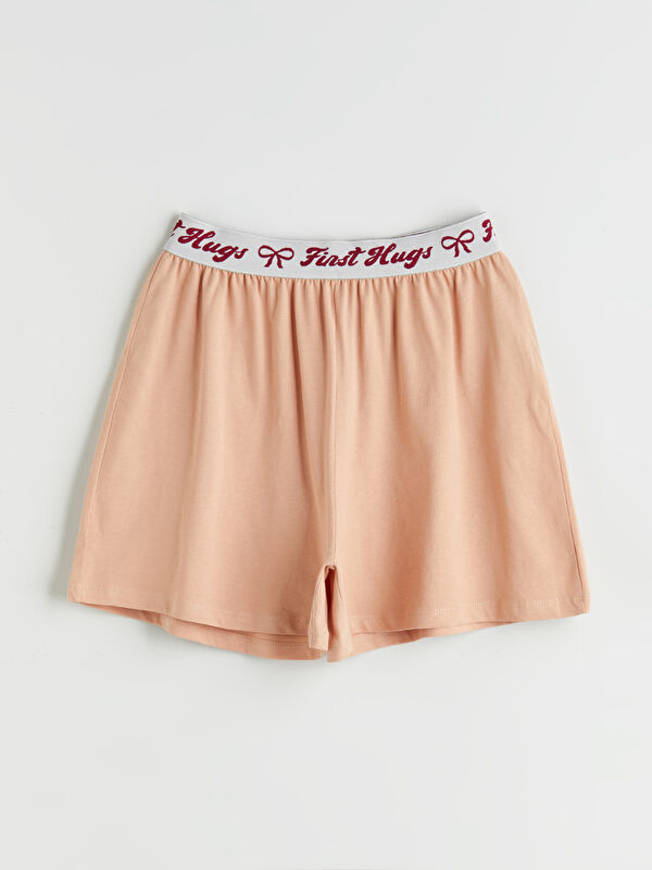 LCW Kids Beli Lastikli Kız Çocuk Pijama Şort