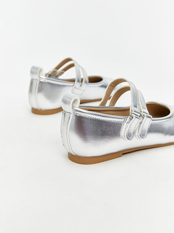 Lcw Steps Bej Lcw Steps Deri Parlak Görünümlü Kız Çocuk Babet