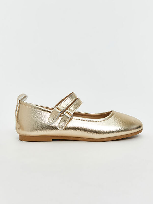 Lcw Steps Bej Lcw Steps Deri Parlak Görünümlü Kız Çocuk Babet