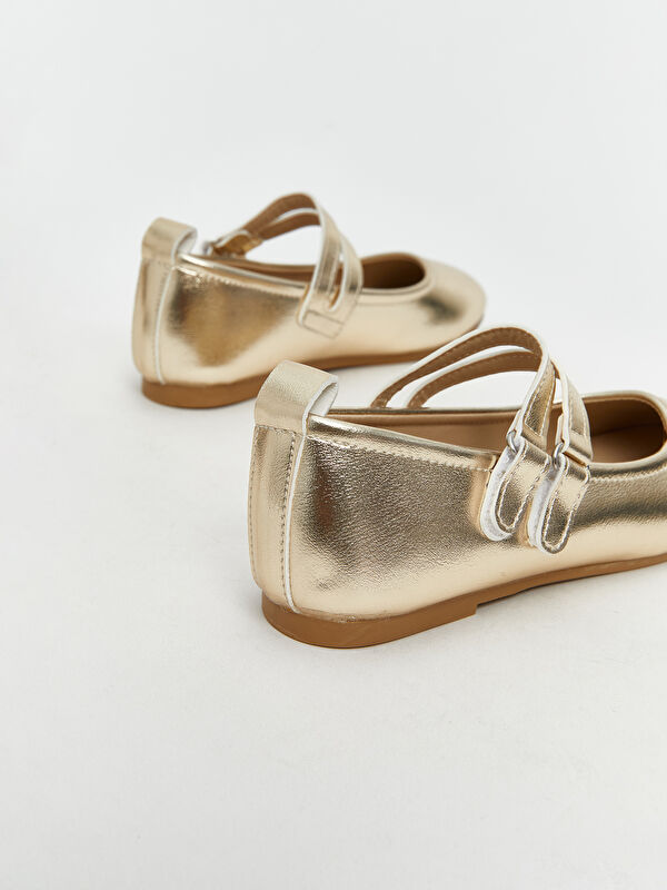 Lcw Steps Bej Lcw Steps Deri Parlak Görünümlü Kız Çocuk Babet