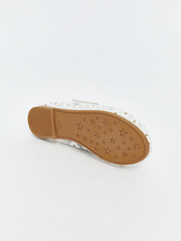 Lcw Steps Ekru Lcw Steps Çiçek Nakışlı Kız Çocuk Babet